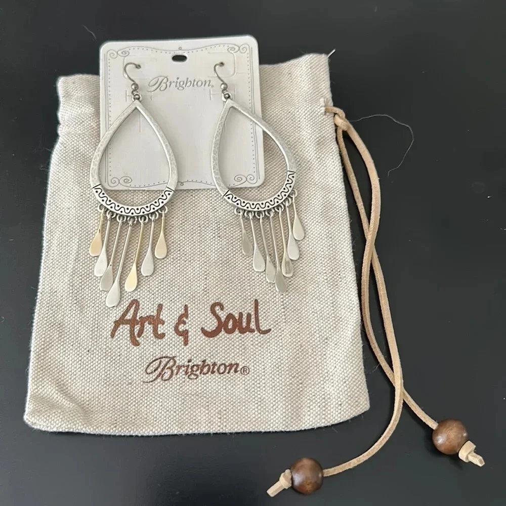 Brighton NWT MARRAKESH French Wire Oasis Earrings, NWT + bag